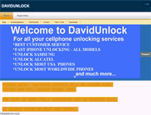 Tablet Screenshot of davidunlock.net